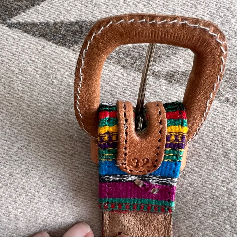 Multicolor Patterned Belt - Picture 3 of 4